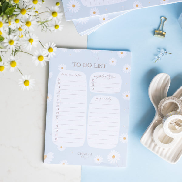 To do list Daisy blue