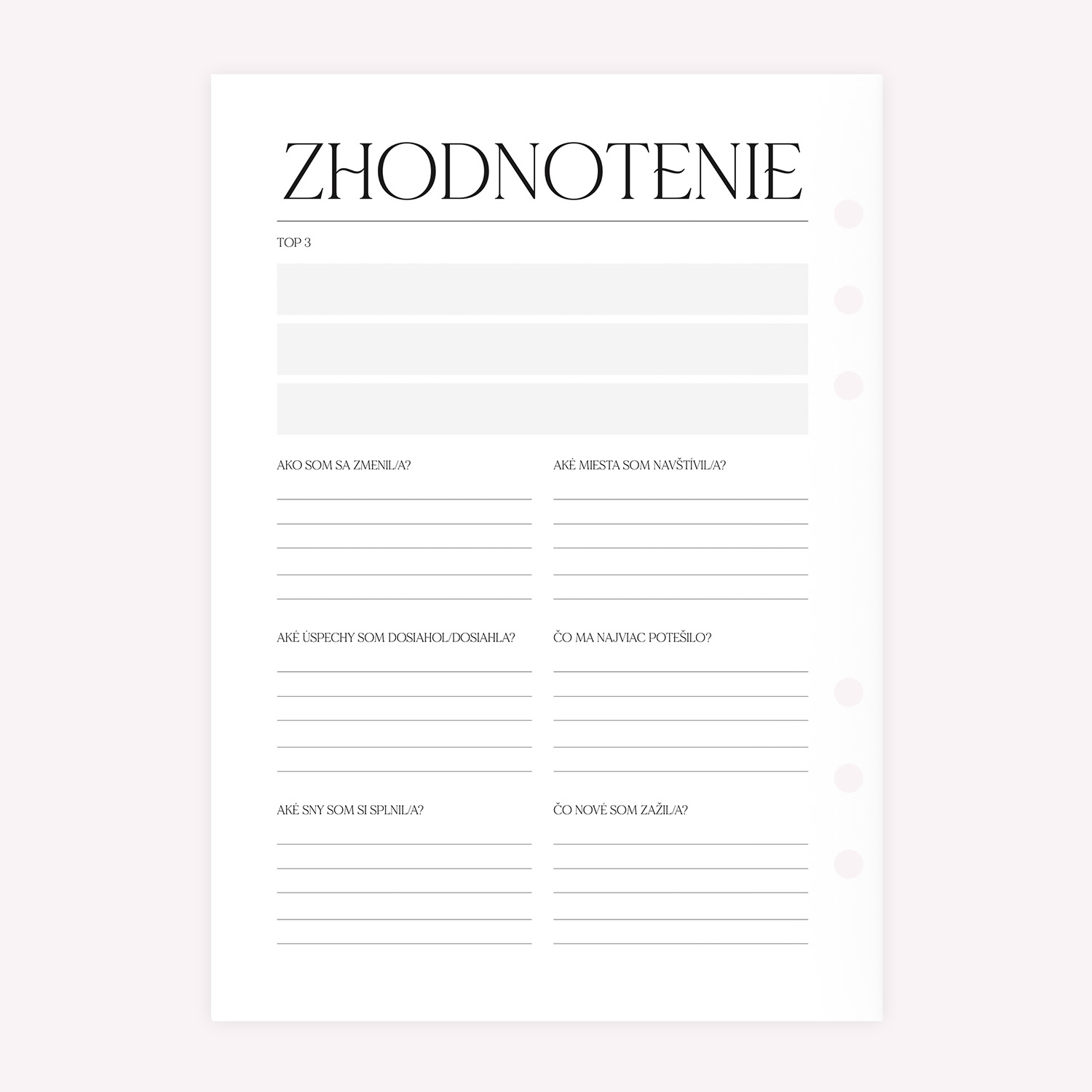 zhodnotenie_roka_2027 diár 2027 zhodnotenie roka