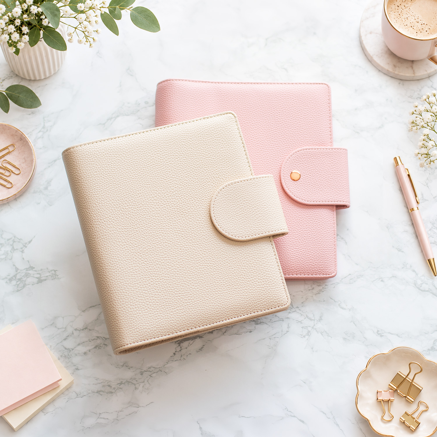 karisbloky zakladače a5 elegantný rosegold dizajn