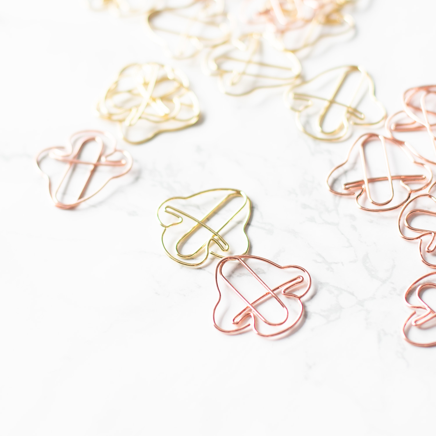 kancelárske sponky rosegold hríbiky zlaté kancelárske sponky rosegold hríbiky zlaté